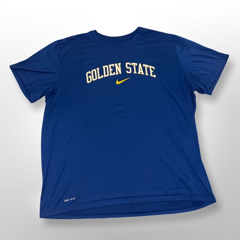 Nike Golden State Warriors Men's Blue Dri-FIT Short Sleeve T-Shirt XXL